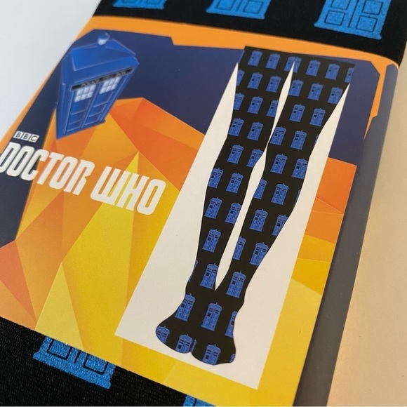 NEW Doctor Who Police Box Tights Women's S/M - Picture 3 of 8
